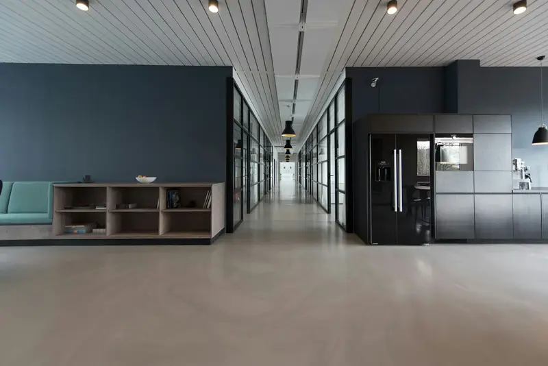 Rustig bureau, gefocust aan het werk